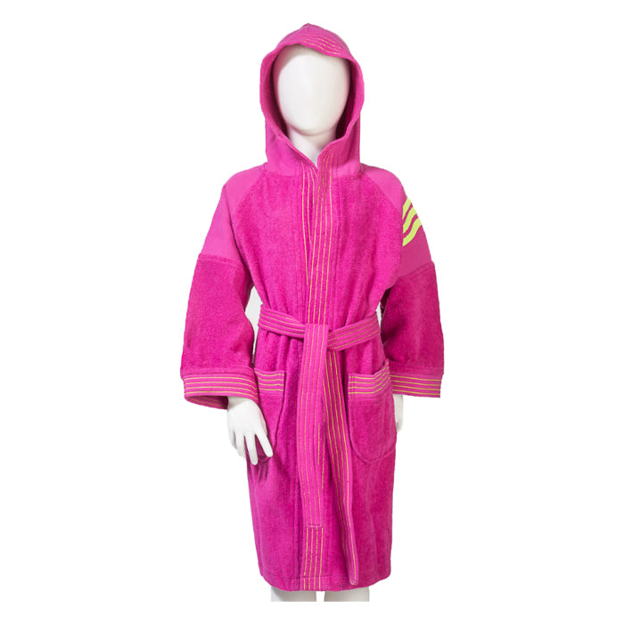 Accappatoio-Junior-Aquarapid-Rosa-Abbigliamento-Piscina-Bambino