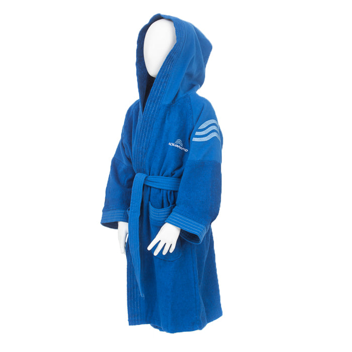 Accappatoio-Junior-Aquarapid-Royal-Blu-Abbigliamento-Piscina-Bambino
