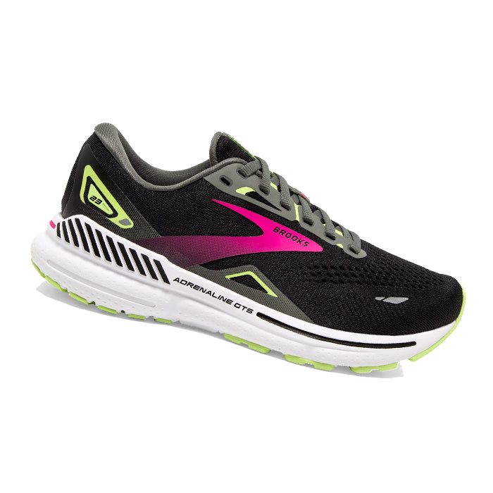 Adrenaline-GTS-23-Brooks-Black-Gunmetal-Sharp-Green-Scarpa-da-Running-Donna