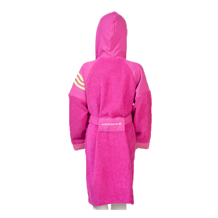 Aquarapid-Accappatoio-Junior-Rosa-Abbigliamento-Piscina-Bambino