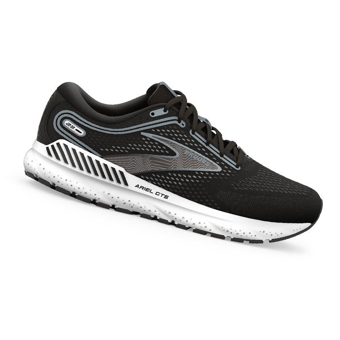 Ariel-GTS-23-Brooks-Black-Grey-White-Scarpa-da-Running-Donna