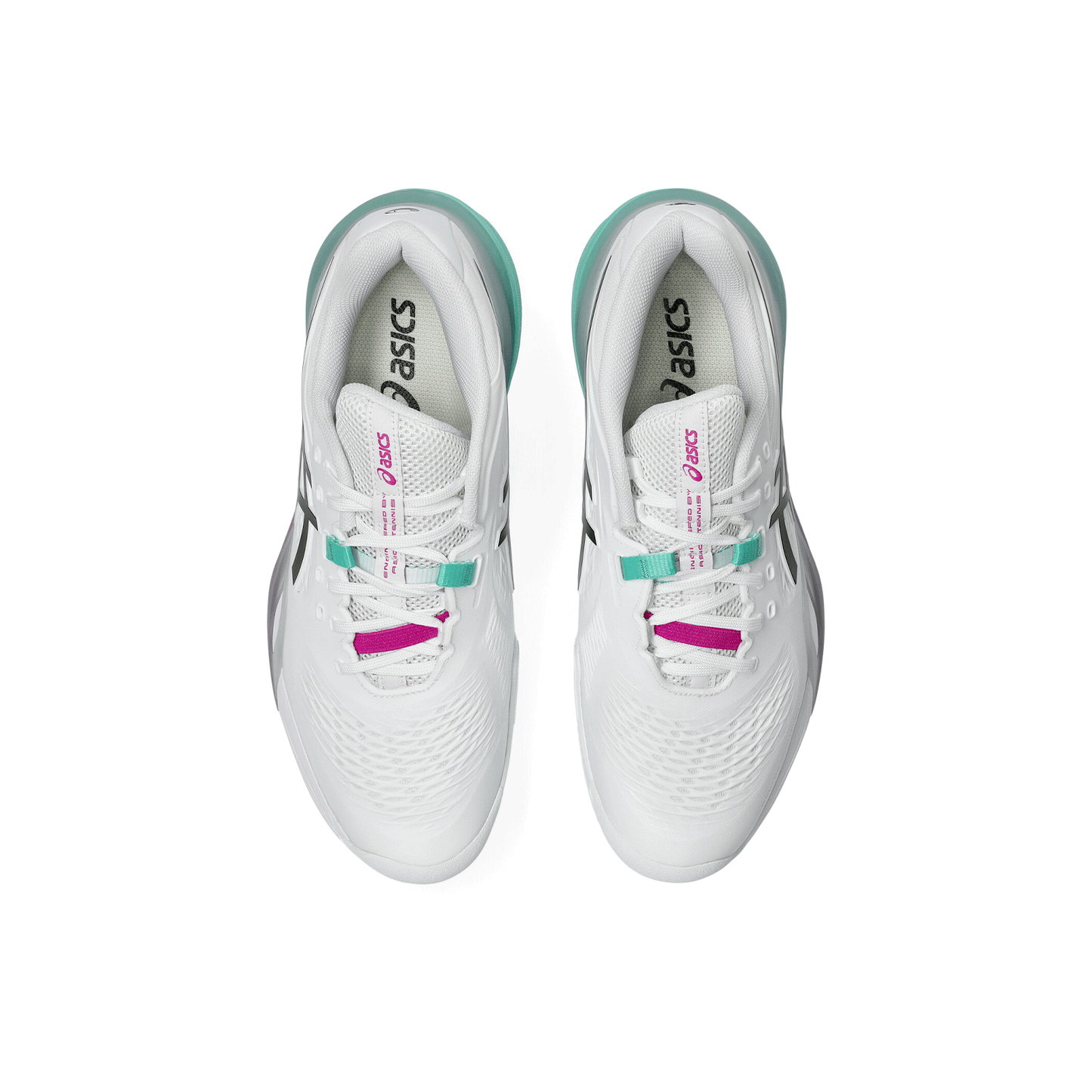 Scarpa da tennis Uomo Asics Gel-Resolution X White-Aurora Green top