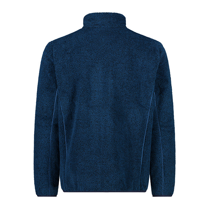 CMP-Man-Jacket-Melange-Highloft-Petrol-Blue-Giacca-in-Pile-Uomo