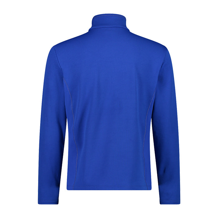 CMP-Man-Sweat-Grid-Tech-Royal-Bianco-Pile-Lupetto-da-Uomo