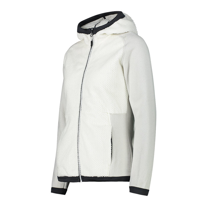 CMP-Woman-Jacket-Fix-Hood-Bianco-Gesso-Giacca-da-Sci-Donna