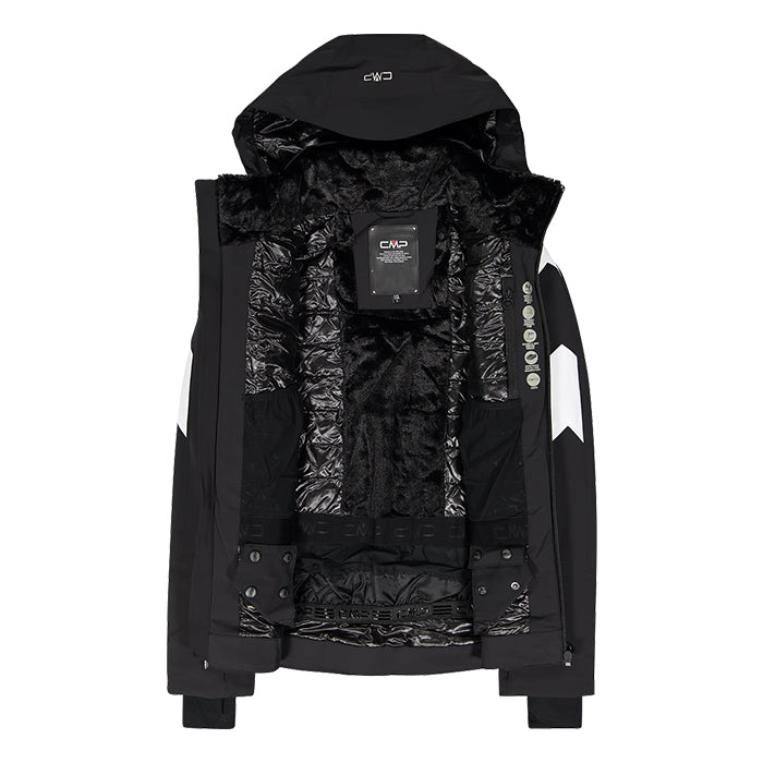 Giacca-da-Sci-Donna-Woman-Jacket-Zip-Hood-CMP-Nero