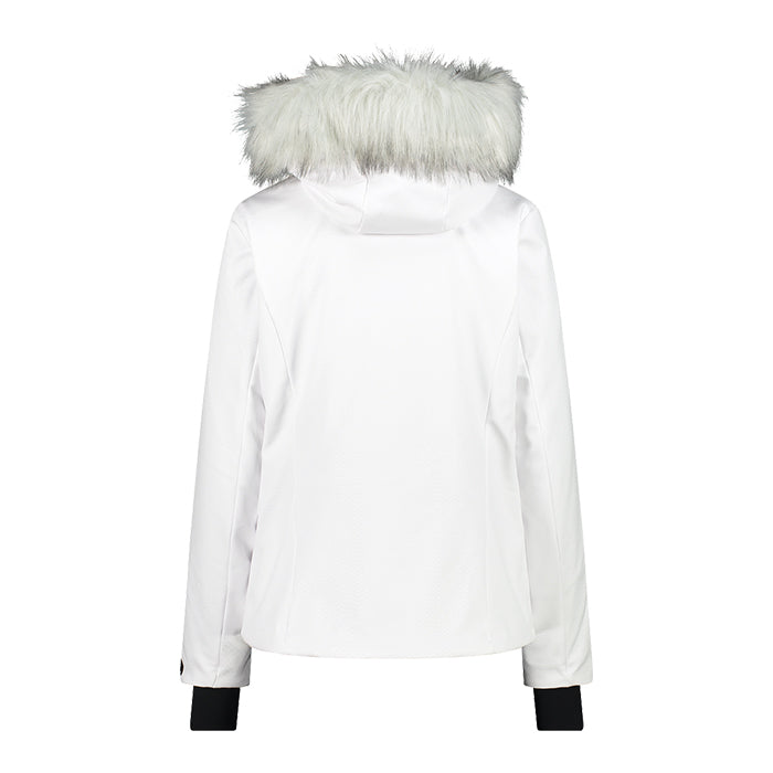 Giacca-da-Sci-Donna-Woman-Jacket-Zip-Hood-CMP-White