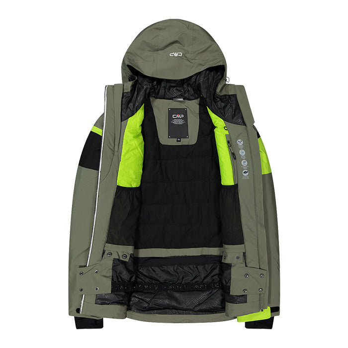 Giacca-da-Sci-Uomo-Man-Jacket-Fix-Hood-Twill-CMP-Kaki