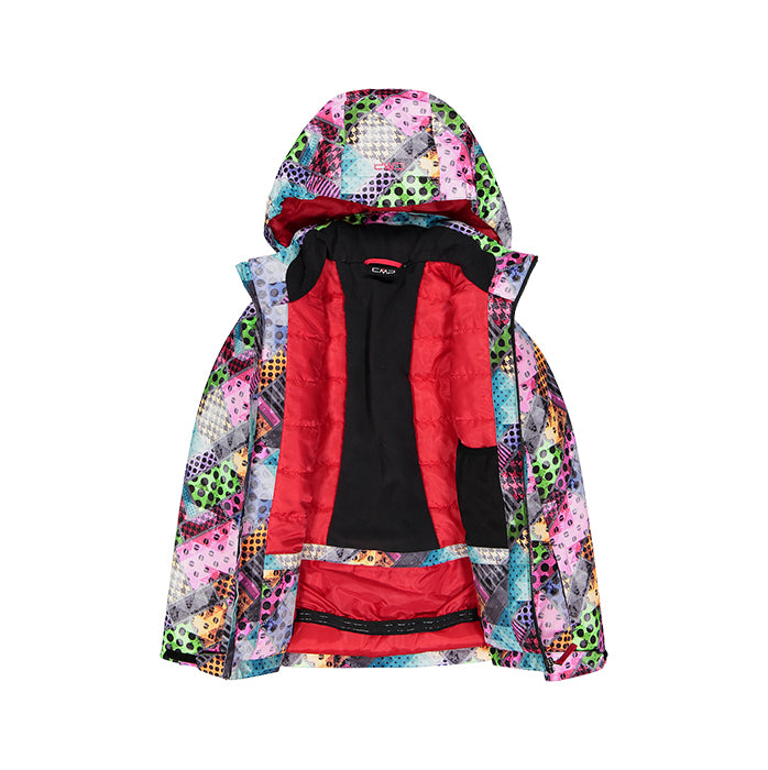 Giacca-da-sci-Bambina-CMP-KID-G-JACKET-SNAPS-HOOD-Begonia-Titanio-39W2085-00ZM
