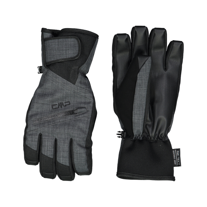 CMP Ski Handschuhe Herren Gepolstert Schwarz Meliert 6525100 U973 – gellisport