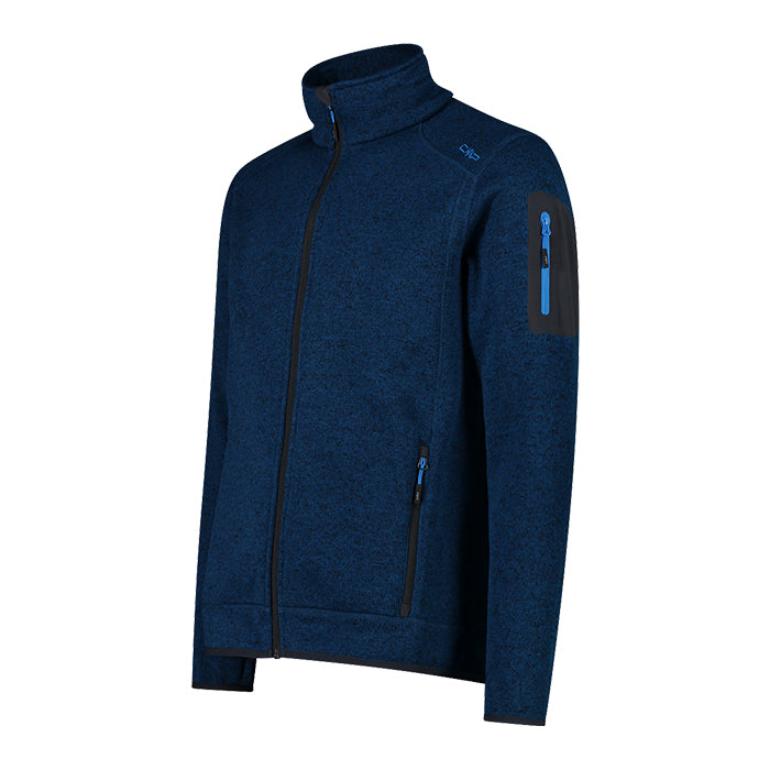 Man-Jacket-Knitted-Petrol-River-Giacca-in-Pile-Uomo-CMP