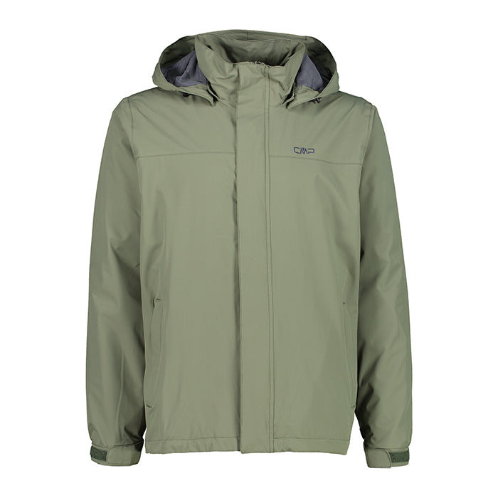 Man-Jacket-Snaps-Hood-CMP-Torba-Giacca-Impermeabile-Uomo