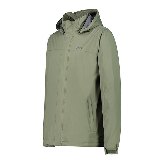 Man-Jacket-Snaps-Hood-Torba-Giacca-Impermeabile-Uomo-CMP