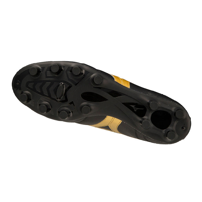 Morelia-II-Club-Nero-Oro-Scarpa-da-Calcio-Uomo-Mizuno