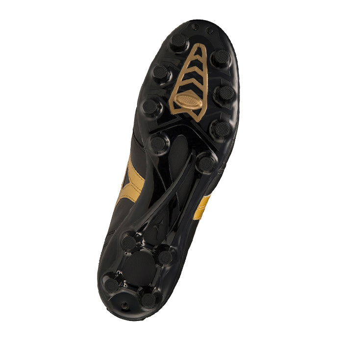 Morelia-II-Pro-Nero-Oro-Scarpa-da-Calcio-Uomo-Mizuno