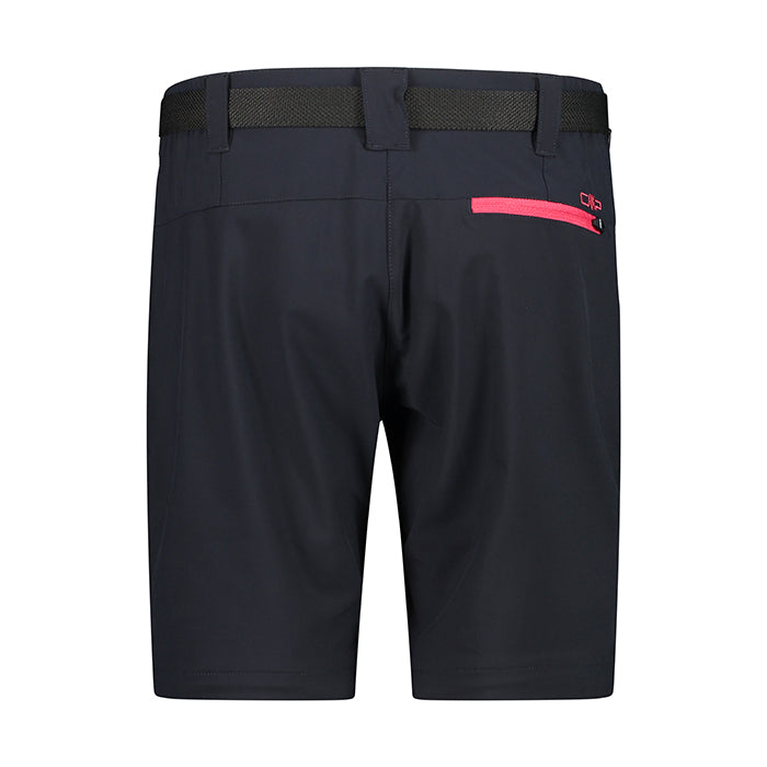 Pantalone-da-Trekking-Donna-CMP-Pantalone-Stretch-Zip-Off-Antracite-Fragola