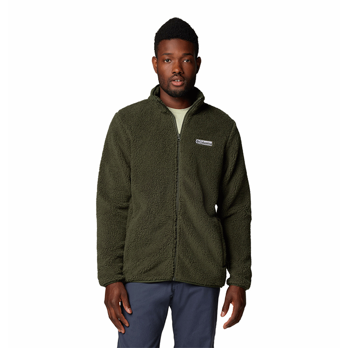 Pile Uomo Rugged Ridge III Sherpa Full Zip Columbia Greenscape 205918 gellisport