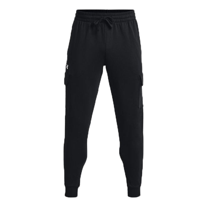 Rival-Fleece-Cargo-Jogger-Under-Armour-Black-Abbigliamento-Tempo-Libero-Uomo