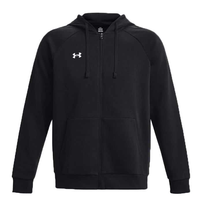 Rival-Fleece-FZ-Hoodie-Under-Armour-Black-Abbigliamento-Tempo-Libero-Uomo