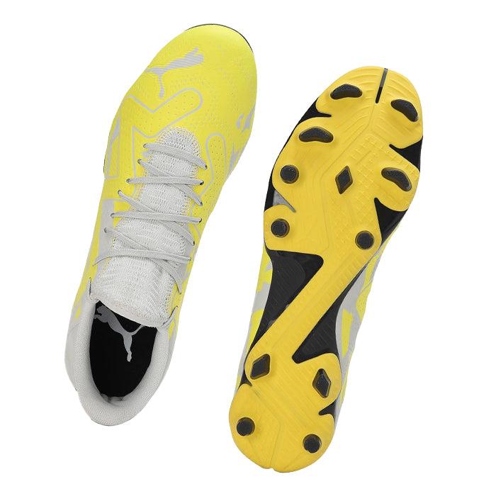 Scarpa-da-Calcio-Uomo-Future-Play-FG-AG-Puma-Sedate-Gray-Asphalt-Yellow