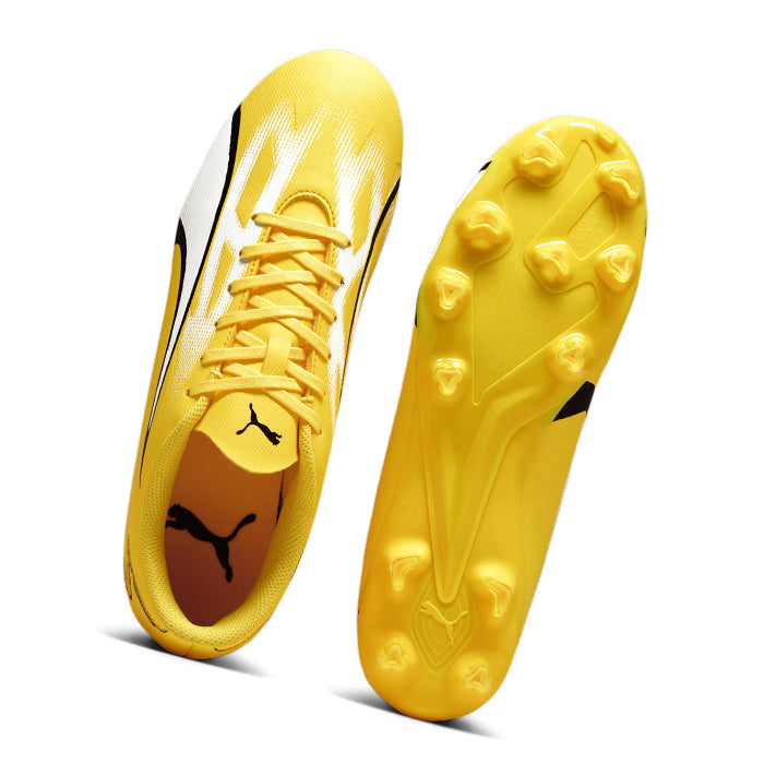 Scarpa-da-Calcio-Uomo-Ultra-Play-FG-AG-Puma-Yellow-Blaze-White-Black