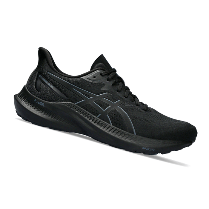 Asics GT 2000 12 Black/Black Uomo 1011B691 001