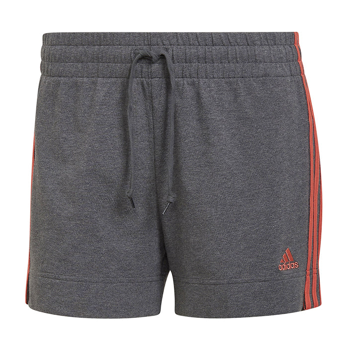 Short-3-Stripes-Adidas-Adidas-W-3S-SJ-Sho-Dark-Grey-Heather-Semi-Turbo-Short-Tempo-Libero-Donna