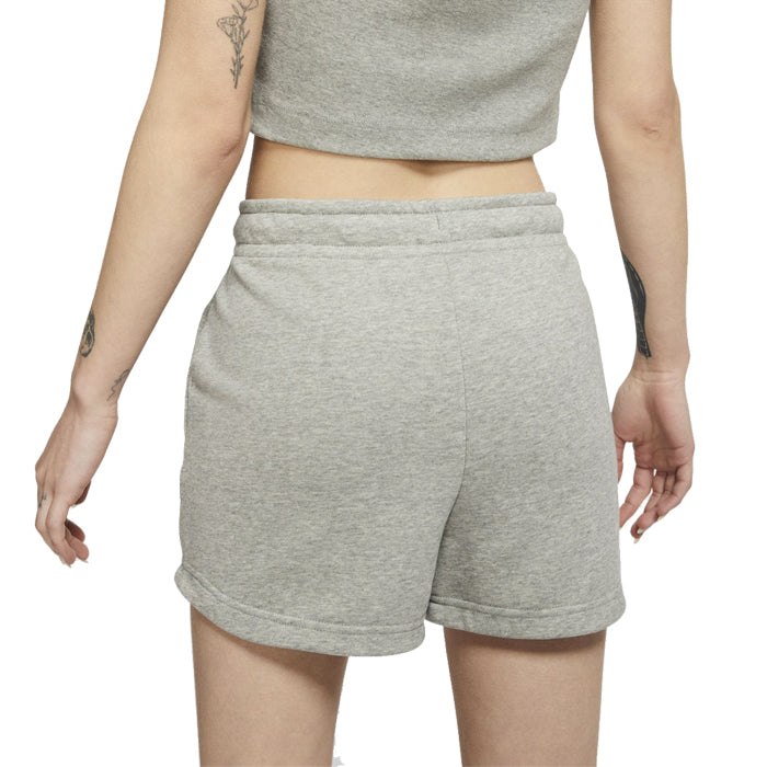 Sportswear-Essential-Flc-Hr-Short-Ft-Dark-Grey-Heather_White-Tempo-Libero-Donna-Nike