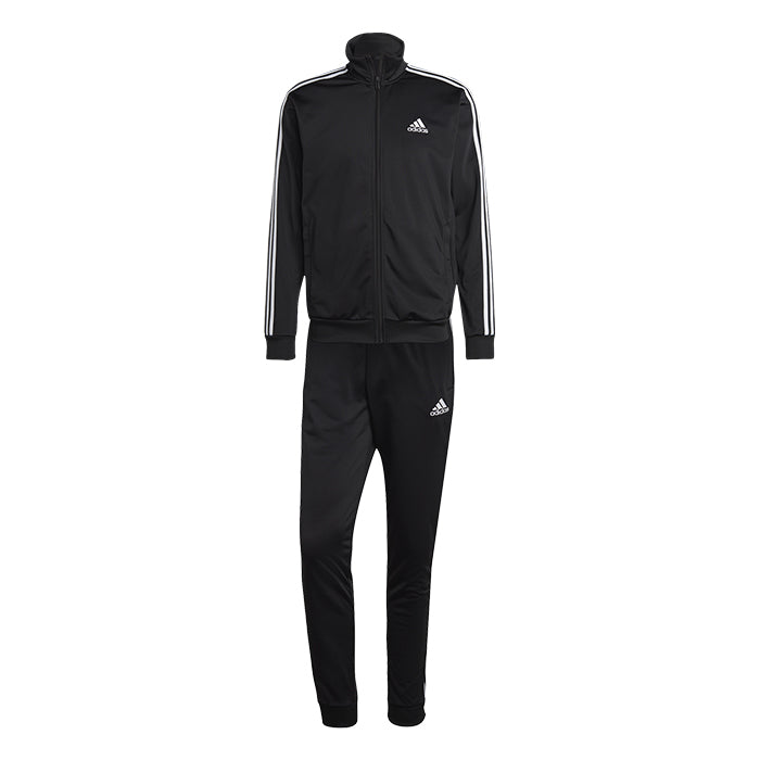 Tuta-Basic-3-Stripes-Tricot-Adidas-Black-Abbigliamento-Tempo-Libero-Uomo