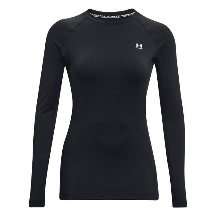 Under Armour UA ColdGear Authentics Crew Black maglia termica Donna 1 gellisport