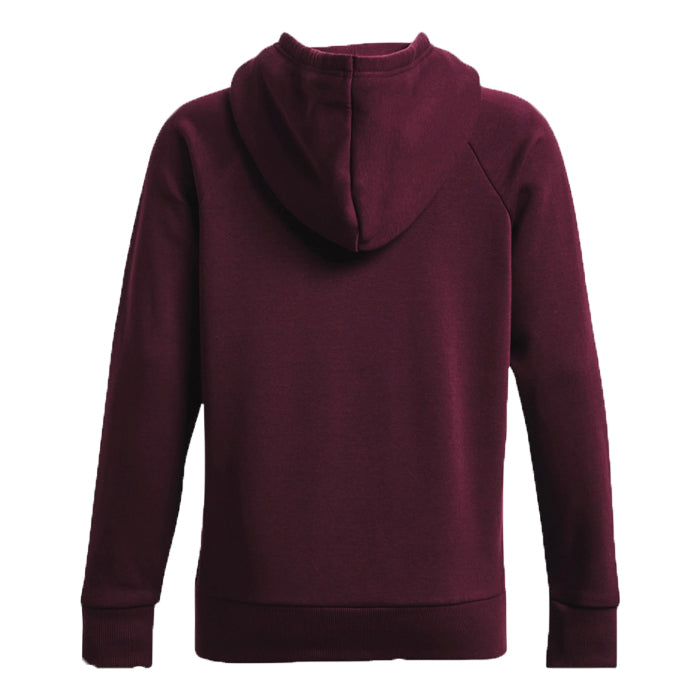 Under-Armour-Rival-Fleece-Big-Logo-Hoodie-Dark-Maroon-Abbigliamento-Tempo-Libero-Donna