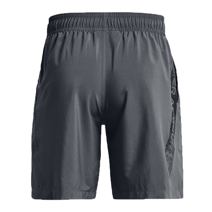 Under-Armour-Woven-Graphic-Shorts-Pitch-Gray-Black-Short-da-Running-Uomo