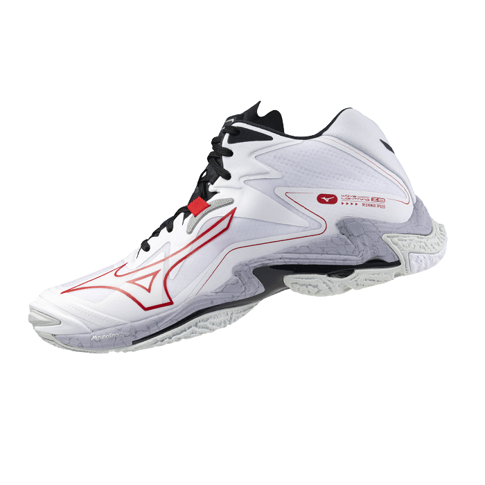 Wave Lightning Z8 Mid scarpa da Volley Donna Mizuno BIANCO/ROSSO V1GA240596