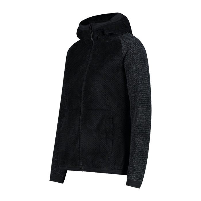 Woman-Jacket-Fix-Hood-Nero-Giacca-da-Sci-Donna-CMP