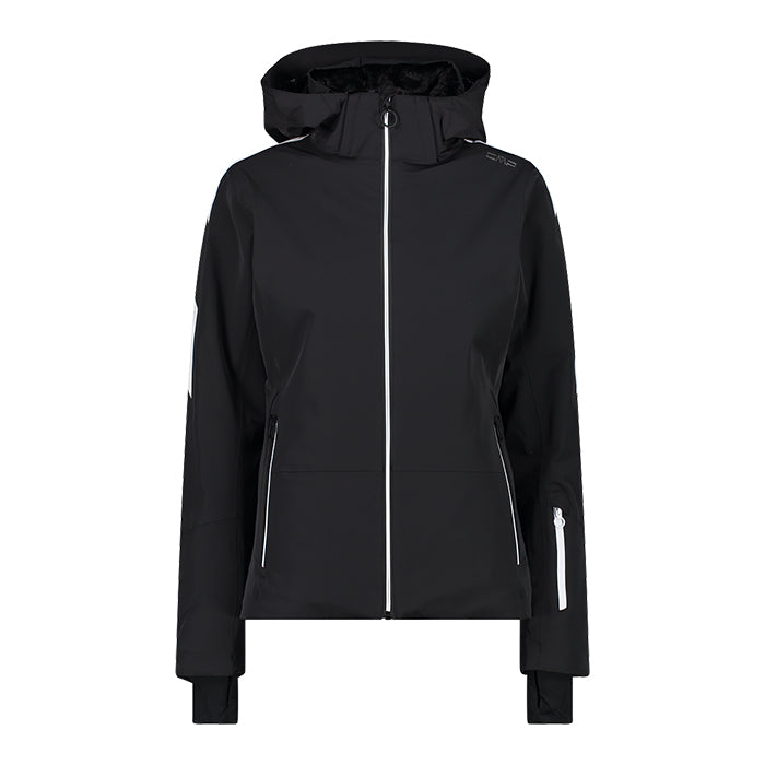 Woman-Jacket-Zip-Hood-CMP-Nero-Giacca-da-Sci-Donna