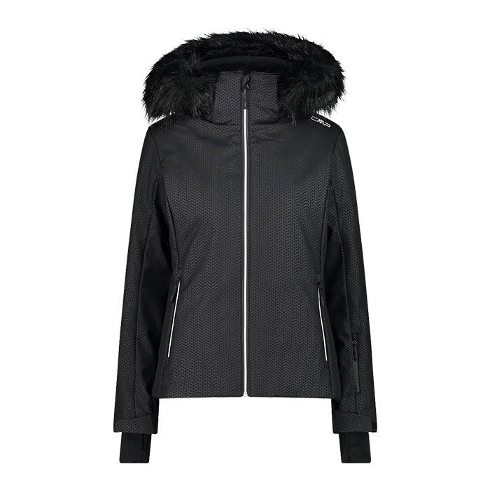 Woman-Jacket-Zip-Hood-CMP-Nero-Giacca-da-Sci-Donna