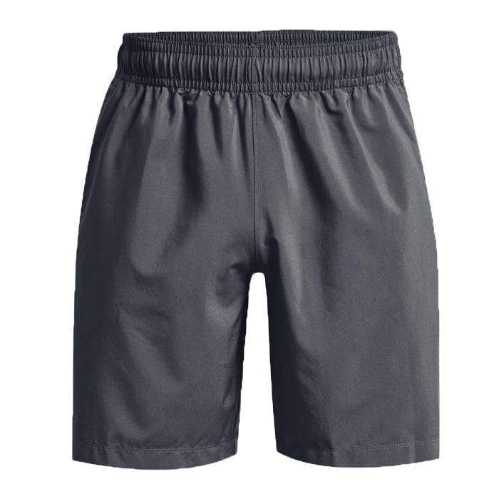 Woven-Graphic-Shorts-Under-Armour-Pitch-Gray-Black-Short-da-Running-Uomo