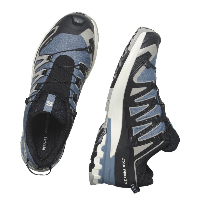 XA-PRO-3D-v9-GTX-Flint-Stone-Black-Ghost-Gray-Short-Scarpa-da-Trail-Running-Uomo-Salomon