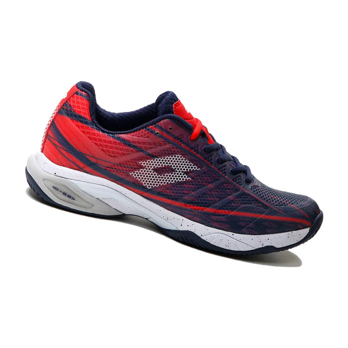 Clay-Mirage-Lotto-Mirage-300-CLY-Navy-Blue-All-White-Red-Poppy-Scarpa-da-Tennis-Uomo
