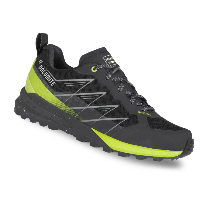 Dolomite-Croda-Nera-Tech-GTX-Black-Lime-Green-Dolomite-Scarpe-Uomo-Scarpa-da-Trekking-bassa-Uomo