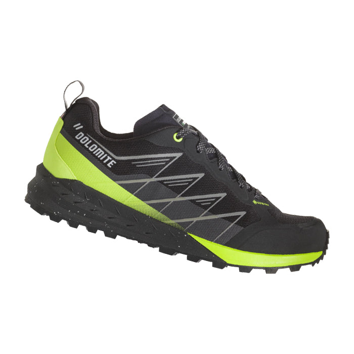 Zapatos de hombre Dolomite Croda Nera Tech GTX Negro Lima Verde