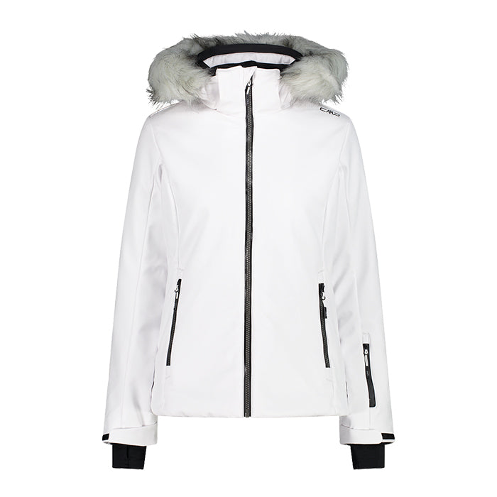 CMP Women\'s Jacket chaqueta Hood Woman – blanca gellisport de esquí para Zip Jacket