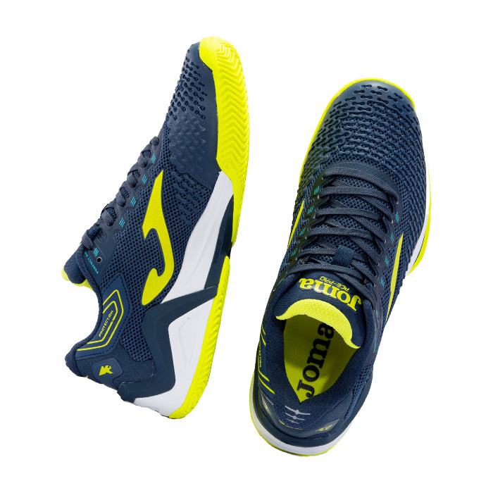 Joma-T.-Ace-Men-2203-Navy-Lemon-Fluor-Joma-Tennis-Scarpe-Scarpa-da-Tennis-Uomo