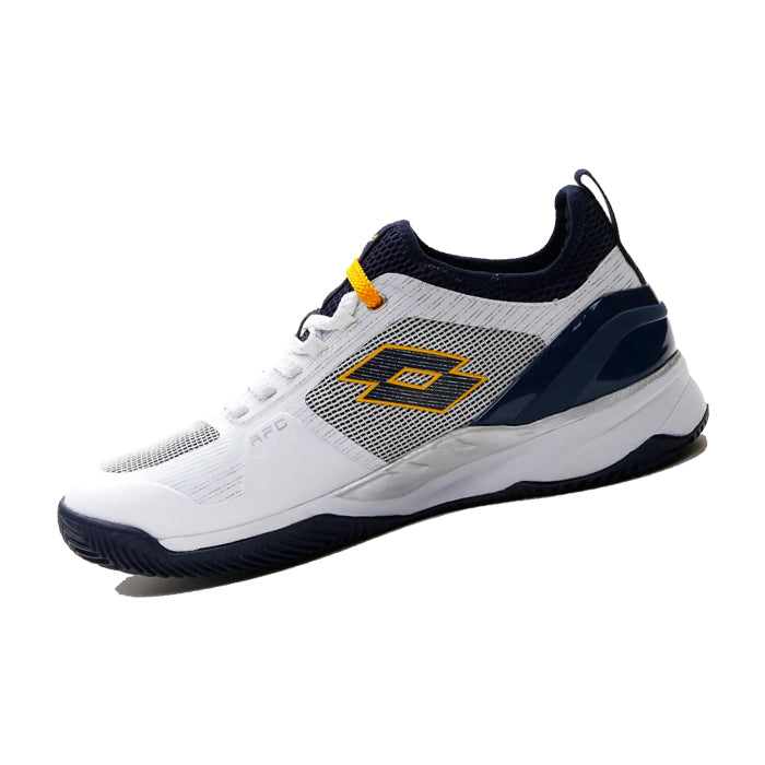 Lotto-Mirage-200-CLY-All-White-Navy-Blue-Saffron-Clay-Mirage-Scarpa-da-Tennis-Uomo