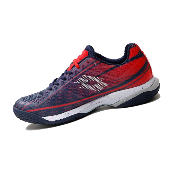 Lotto-Mirage-300-CLY-Navy-Blue-All-White-Red-Poppy-Clay-Mirage-Scarpa-da-Tennis-Uomo