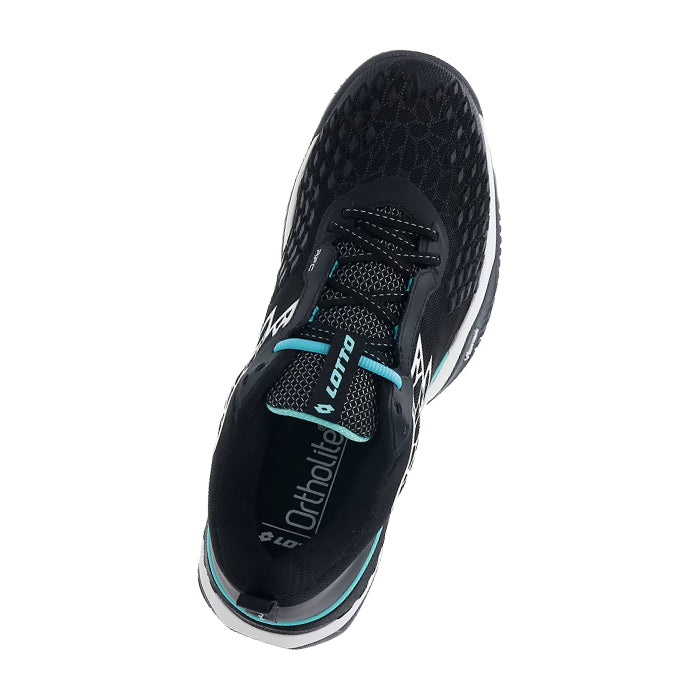 Raptor-Hyperpulse-100-CLY-Lotto-All-Black-All-White-Green-929C-Lotto-Scarpe-Uomo-Scarpa-da-Tennis-Uomo