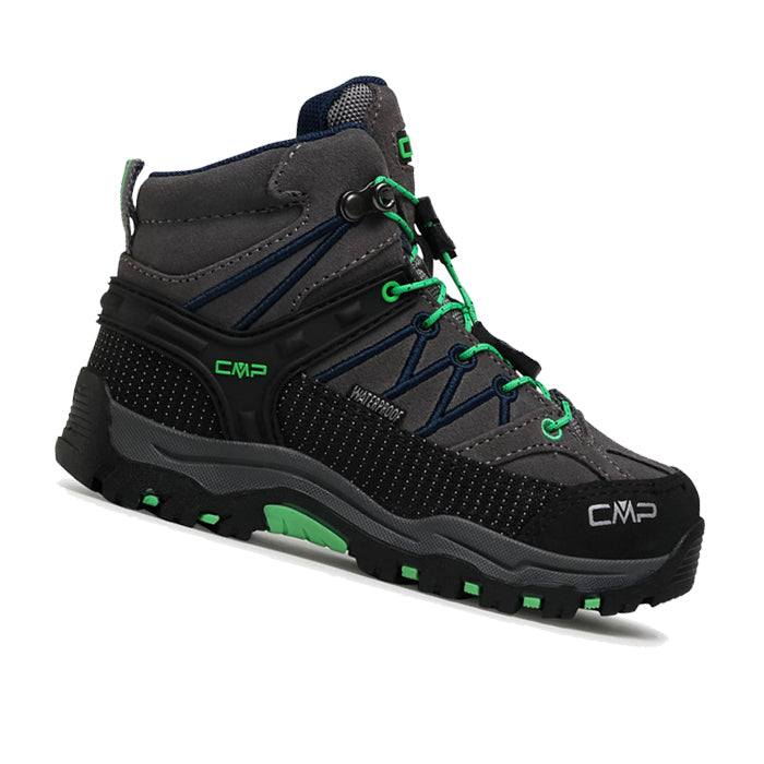Rigel-Mid-CMP-Graffite-Verde-Fluo-Scarpa-da-Trekking-Bambino