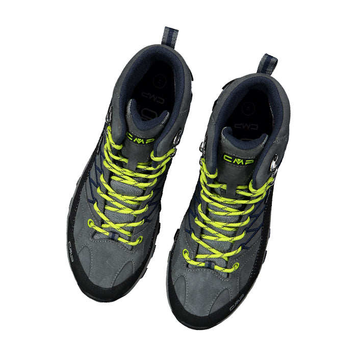 CMP Rigel Mid WP Trekking Shoe Grey B. Blue Uomo 3Q12947 66UL