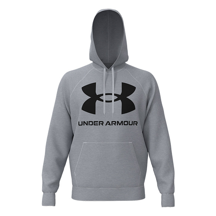 Rival-Fleece-Big-Logo-HD-Under-Armour-Mod-Gray-Light-Heather-Black-Felpa-Tempo-Libero-Uomo
