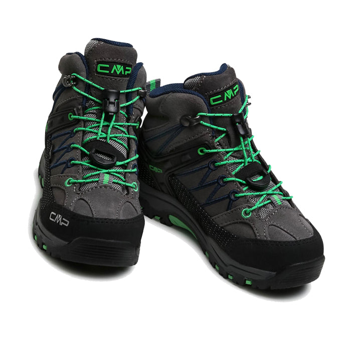 Scarpa-da-Trekking-Bambino-CMP-Rigel-Mid--Graffite-Verde-Fluo